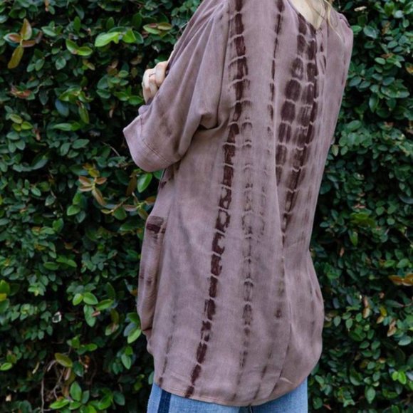 Rainbow Stripe Ruched Top - Picture 4 of 5